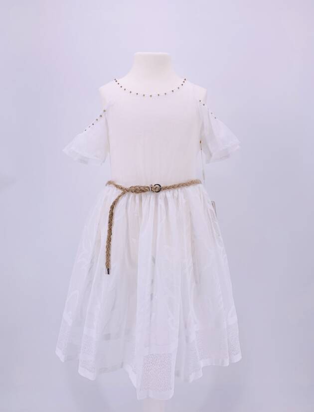 Babes, Spitzenkleid mit Cut-Out-Shoulder