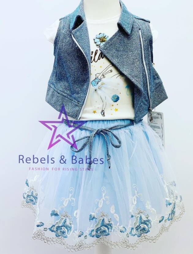 Babes, Mädchen-Set Glitter 3-teilig