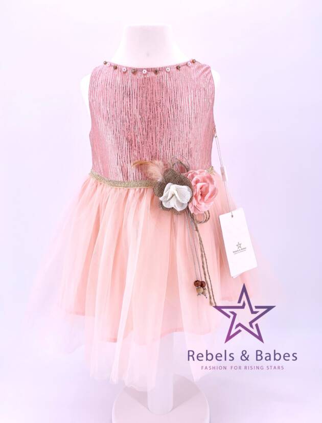 Babes, Mädchenkleid mit Blumentaille