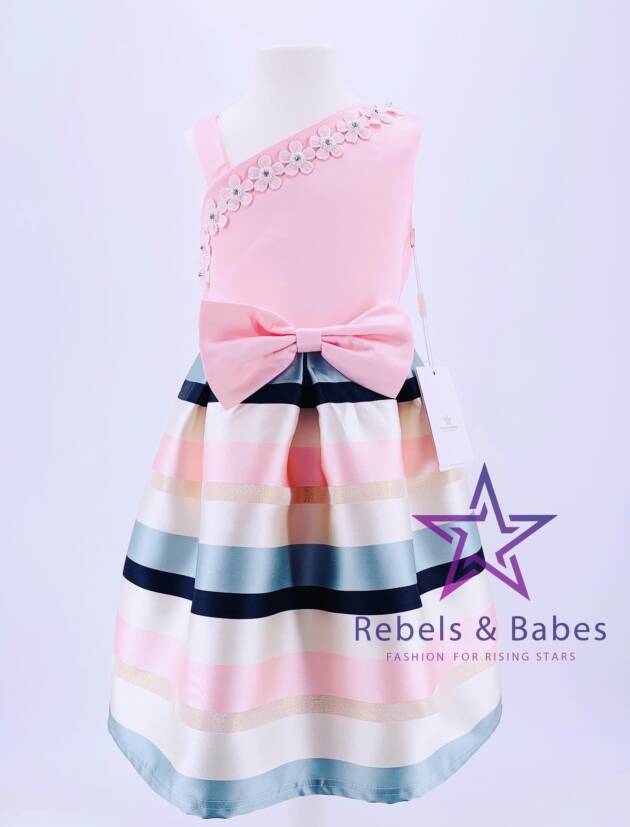 Babes, Mädchenkleid festlich - gestreift