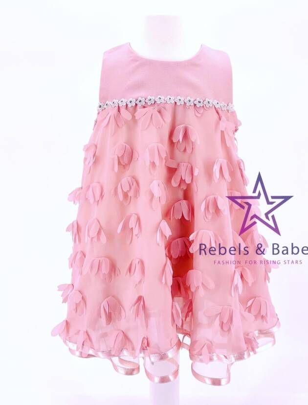 Babes, Mädchen Hängerkleid mit 3D Blumen