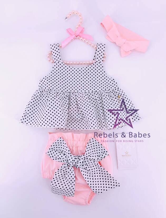 Babes, Baby Romper 3tlg. Set - Polka Dot