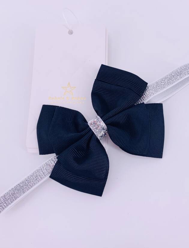 Haarband Mädchen, Schleife Black