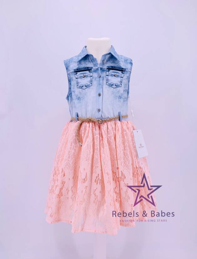 Babes, Mädchenkleid mit Jeansbluse