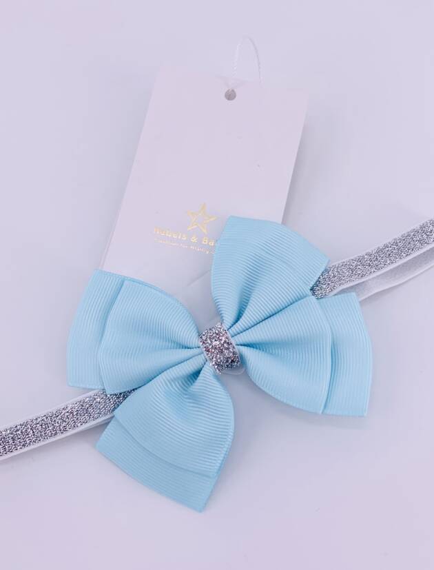 Haarband Mädchen, Schleife turquoise