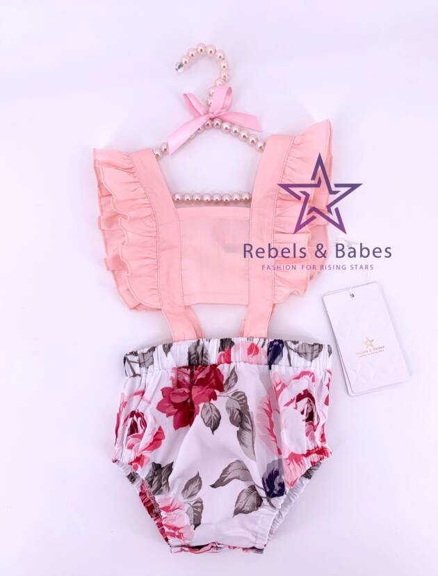 Babes, Baby Romper - bedruckt mit Rosen