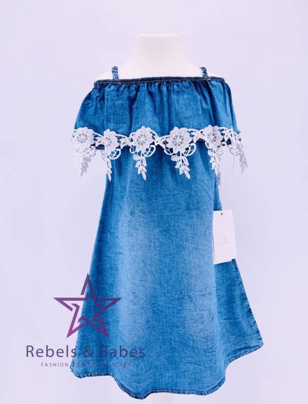 Babes, Jeanskleid off shoulder