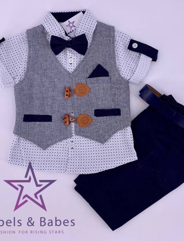 Rebels, Anzug-Set mit Fliege & Tasche