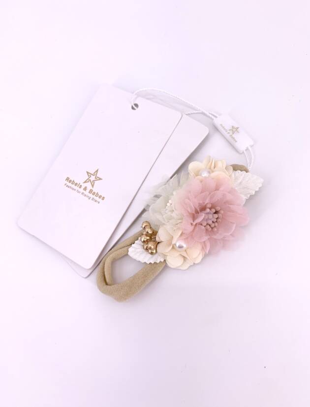 Haarband Baby, Blume Rose