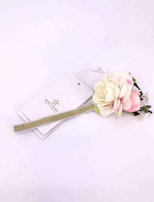 Haarband Mädchen, Vanilla Blume