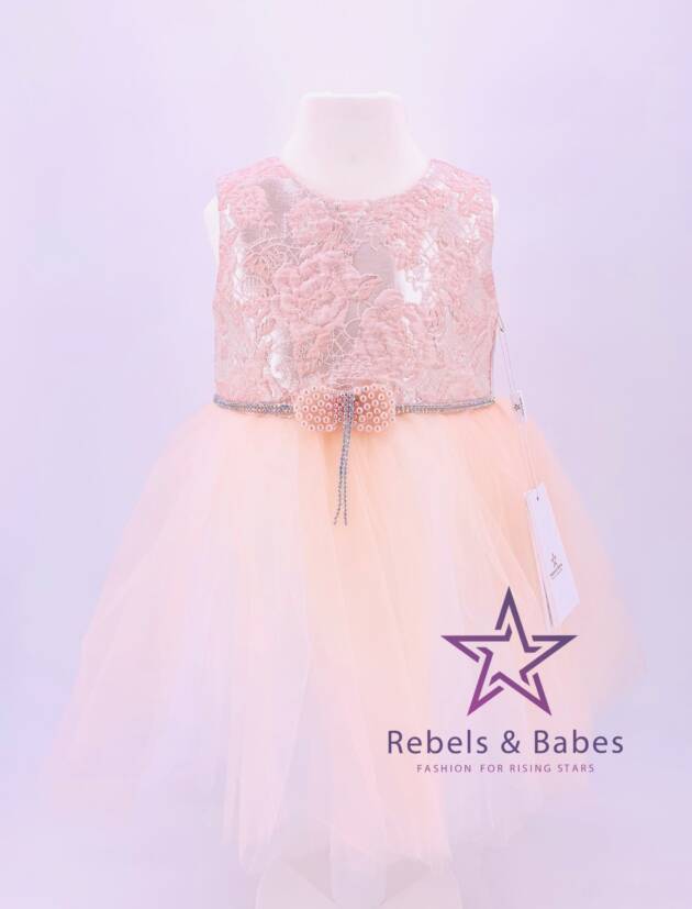 Babes, Mädchenkleid mit Perlenschleife