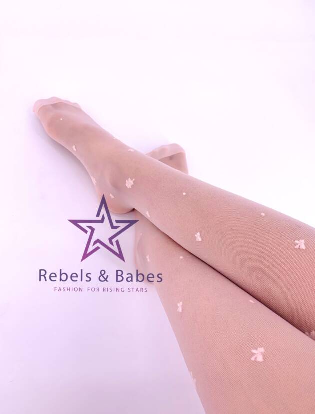 Feinstrumpfhose Blümchen