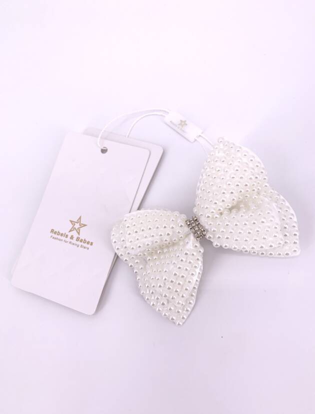 Haarspange Mädchen, Perlenschleife