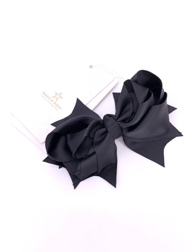 Haarspange Mädchen, Schleife Black